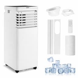 NETTLIFE Mobiele Airco 3-in-1 | 7000 BTU | Met Afvoerslang | Afstandsbediening LED Display Timer Wielen & Draaggreep | Voor Ruimtes Tot 25 m² — thumbnail 1