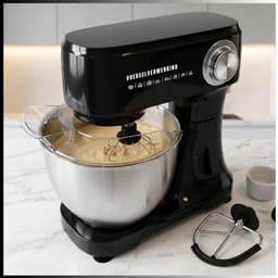 SAVI® Mixer met mengkom - Mixer - Mixer met mengkom keukenmachine - Zwart - 10cm x 28cm x 32cm — thumbnail 2