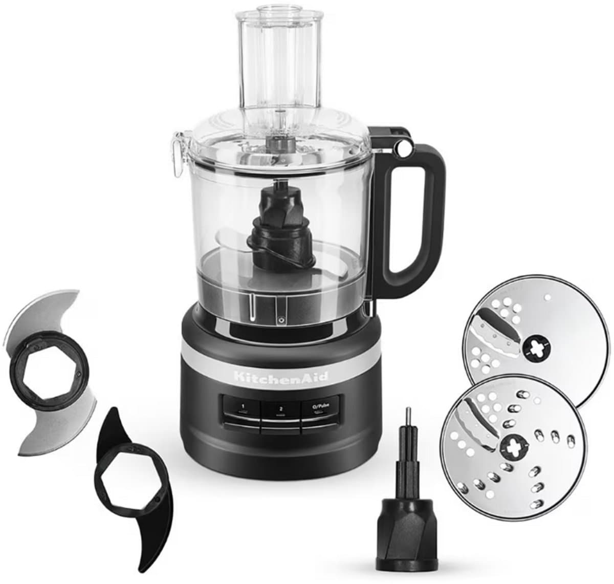 KitchenAid 5KFP0719EBM - Foodprocessor - Mat Zwart - 1.7 L - 250 W — afbeelding 1