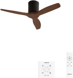 CREATE - Stille 40W plafondventilator met technische ABS bladen in verschillende maten - S - Geen licht - Controller voor wandmontage - WIND CALM — thumbnail 1