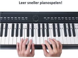 Siliconen Piano Keyboard strip - Voor 61/88 toetsen - Dit zijn géén stickers - Op Maat Te Knippen - Piano Keyboard Note Labels – Wasbaar – Piano Leren Spelen Voor Beginners & Kinderen – Makkelijk schoon te maken. — thumbnail 3