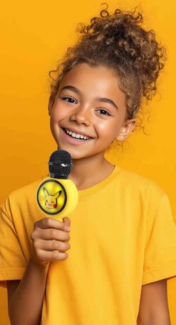 Pokémon - draadloze karaoke microfoon voor kinderen - oplichtend LED display - speaker - met stemeffecten — thumbnail 5