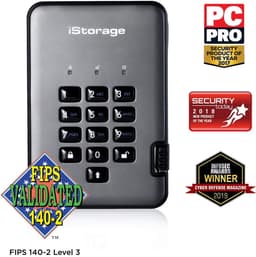 Beveiligde Harde Schijf - Externe Opslag - Data Beschermen - PIN Gecontroleerde Encryptie - 25 inch - Grafiet — thumbnail 1
