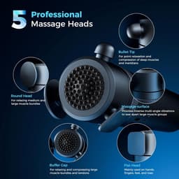 Massagepistool voor diepe weefselvibratie - Draagbare handtherapie voor spierontspanning — thumbnail 3