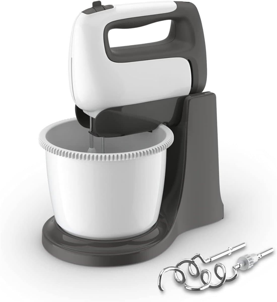 DYNA® Mixer met mengkom - Mixer - Mixer met mengkom keukenmachine - Wit En Zwart - 10cm x 28cm x 32cm; 2 kg — afbeelding 1