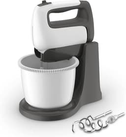 DYNA® Mixer met mengkom - Mixer - Mixer met mengkom keukenmachine - Wit En Zwart - 10cm x 28cm x 32cm; 2 kg — thumbnail 1