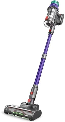 Hennova Draadloze stofzuiger - Steelstofzuiger - Vacuum cleaner - 4 Opzetstukken - 650W - 55kPa zuigkracht - 3 Snelheden - 1.2L capaciteit - LED-display - Paars/zwart - 110cm hoog — thumbnail 4