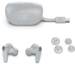 JLab Go Pods ANC Draadloze Oordopjes Met Noise Cancelling - Oortjes Draadloos Bluetooth - 26 uur Batterijduur - Hybrid ANC - Equalizer EQ4 App - Multipoint - Fast Charging Case - Wit — thumbnail 4