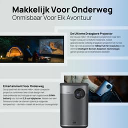 XGIMI Halo+ - Draagbare Smart-projector - Beamer - Harman/Kardon 2 x 5W luidsprekers - Chromecast - 700 ISO Lumen - Dolby Audio — thumbnail 4