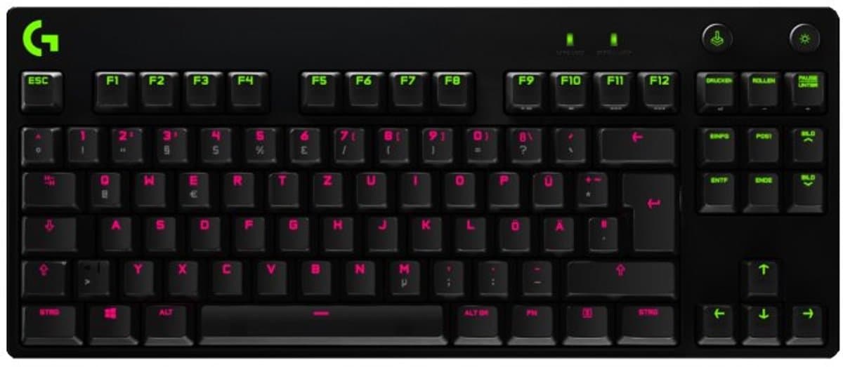 Logitech G PRO X TKL Gaming Toetsenbord – GX Red Linear – RGB – Hot-Swap Switches – Zwart — afbeelding 1