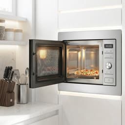 Heinner Inbouw Magnetron – 28 L – 900 W – 1000 W Grill – 5 Vermogensniveaus – Ontdooifunctie – 21 Automatische Programma’s – Digitale Bediening – RVS — thumbnail 3