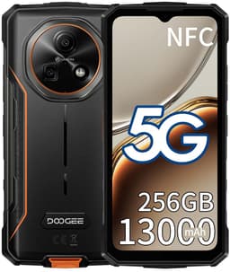 DOOGEE Fire 7 Robuuste Smartphone - IP68/IP69K Outdoor Telefoon - Dual SIM 5G - 6GB RAM - 128GB ROM - 13000mAh 18W - Android 15 - 6,6 inch - 64MP AI-camera - NFC, GPS, OTG - Oranje — thumbnail 1