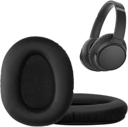 kwmobile 2x oorkussens geschikt voor Sony WH-CH700N - Earpads voor koptelefoon in mat zwart — thumbnail 4