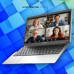 Laptop 14 Inch - Windows 11pro - Intel Celeron N4000 - 6GB RAM - 128GB SSD - GMR Notebook voor Studie, School, Office, Internet, E-mail en Thuiswerken - Studenten Laptop - Compacte Werk Laptop — thumbnail 2