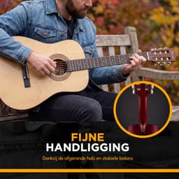 Finesse Akoestische Gitaar - met Videocursus - Nylon Snaren - Klassieke Gitaar - Spaanse Gitaar - Kind - Volwassenen - Naturel — thumbnail 5
