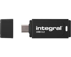 USB-C Flash Drive - Snelle Opslag - Bestanden Overzetten - Plug and Play - 128GB Capaciteit - Zwart