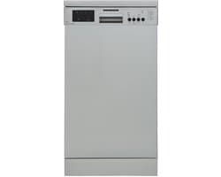 Vrijstaande Vaatwasser - Compacte Vaatwasser - Dagelijks Schoonmaken - Energieklasse E - 45 cm Breed - Zilverkleurig