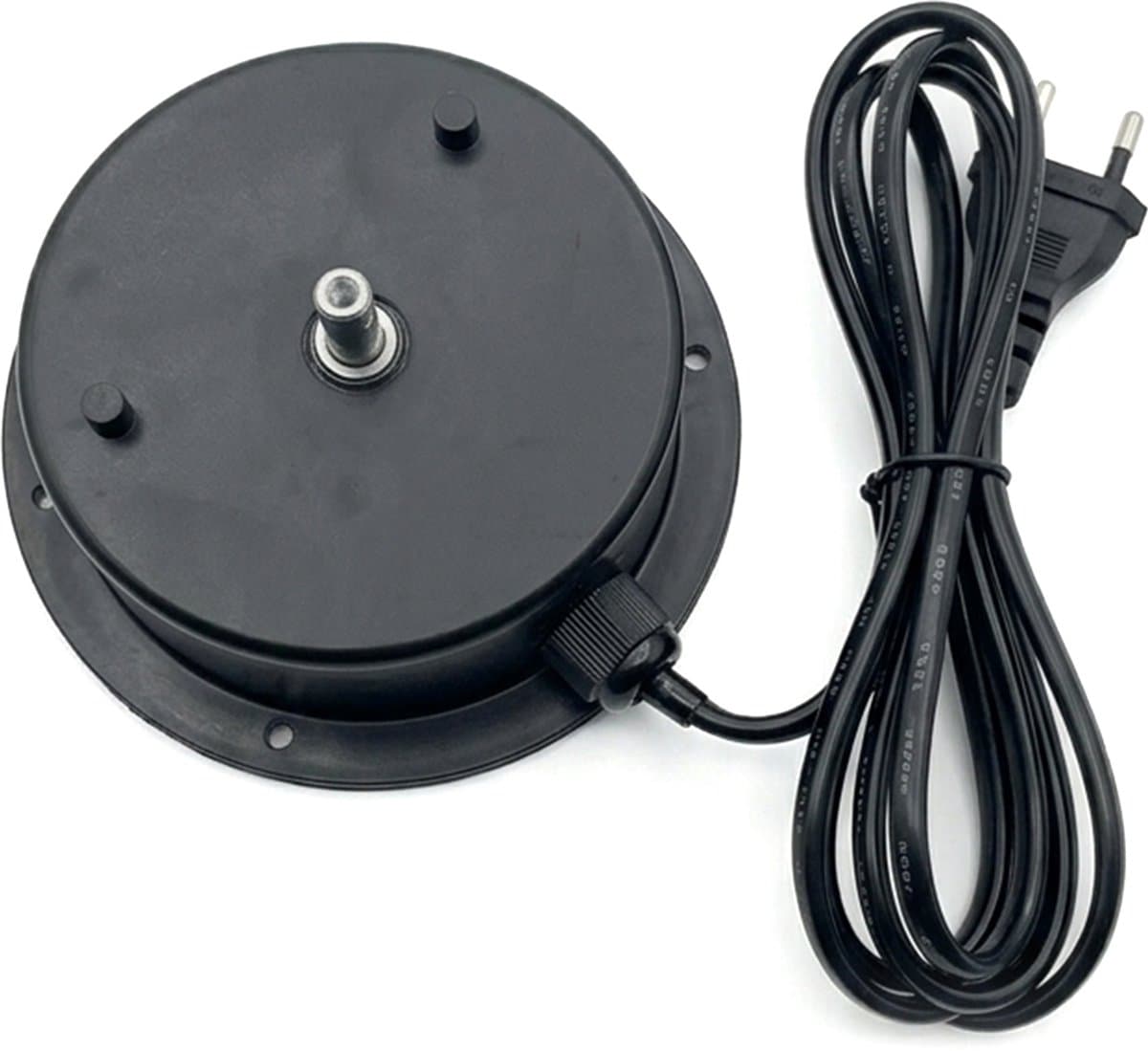 KIMU® Discobal Motor Roterend - Max. 3 KG - Voor Discobol Ø 10-20-30-40 cm Disco Spiegelbal - Discobalmotor Spiegelbol Draaien Draaimotor Halloween — afbeelding 1
