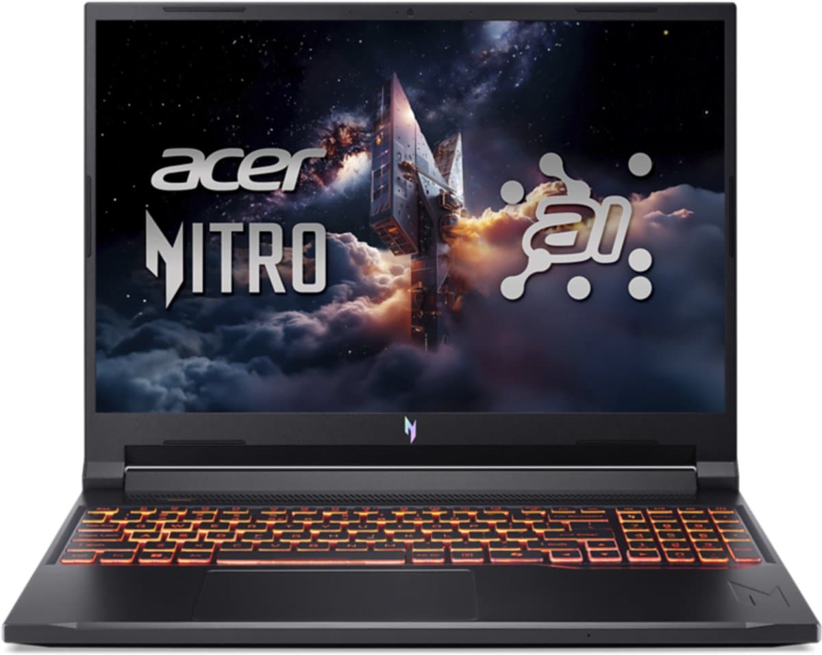 Acer Nitro V 16 AI ANV16-42-R62E - Gaming Laptop - 16 inch 180Hz - AMD Ryzen 7 - 16GB - 512GB SSD - RTX 5070 - inclusief 3mnd PC GamePass — afbeelding 1