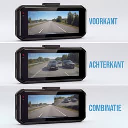 Senzo Dashcam - Voor Auto - 4K Ultra HD - Voor & Achter - Wifi & GPS - Nachtzicht - G-Sensor - Met Parkeerbewaking - Met App - 64GB — thumbnail 4