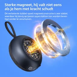 Mini Bluetooth Speaker Draadloos – Portable Waterproof IPX5 Speaker – 6W Stereo Geluid – Bluetooth 5.3 – Magnetische Muziek Box – TF Kaart MP3 – Compacte Speaker voor Smartphone, Laptop en Tablet-Zwart — thumbnail 2
