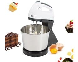 Deliqa keukenmixer - luxe deegmachine - 350w - 1.7 Liter - deegmachine - RVS - 7 versnellingen - elektrische mixer - makkelijk schoon te maken