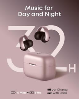 SOUNDCORE Aeroclip Open-ear Draadloze oordopjes Roze — thumbnail 2