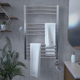 Elektrisch Verwarmingsspiraal met Thermostaat voor Badkamerradiator en Handdoekdroger 600W Inbouw — thumbnail 2
