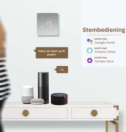 NBAP® Thermostaat voor cv - Draadloos met Wifi - Met App - Wit — thumbnail 2