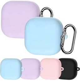 XDcase - hoesje geschikt voor Samsung Galaxy Buds 4 / 4 pro soft case cover - zwart - TPU hoesje Beschermhoes - Samsung Galaxy Buds 4 / 4 Pro Cover - Buds4 hoesje - gel hoesje met sleutelhanger — thumbnail 4
