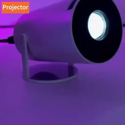 HY300 Pro HD Smart Mini Projector – 720P Native Resolutie met 4K Ondersteuning – Draagbaar met 180° Draaibare Projectie – Draadloze Verbinding — thumbnail 4