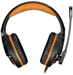 Spirit of Gamer Headset – Kinder Koptelefoon - Koptelefoon - Microfoon – Geschikt Voor Headset Nintendo Switch/PS5/PS4/Xbox Series X/S/Xbox One/Pc – Ruisonderdrukkende Microfoon – Verstelbare hoofdband – Helder geluid – Zwart/Oranje — thumbnail 3