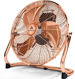 AERSON vloerventilator 50 cm | waaier met drie standen 120W | staande ventilator | hoge luchtstroom | robuuste metalen uitvoering | hellingshoek ca. 110 graden — thumbnail 1