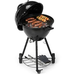 Lomera Houtskoolbarbecue - Houtskool BBQ - Houtskool Barbecue - Kogelbarbecue - Kogel BBQ - BBQ met Deksel - Houtskoolbarbecue met Deksel - Barbecue met Deksel - BBQ op Wielen - Barbecue op Wielen — thumbnail 1