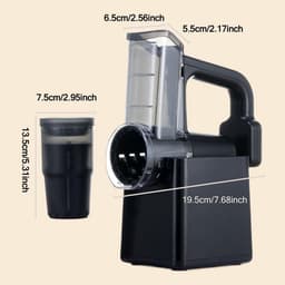 Elektrische Rasp - Keukenmachine Multicutter - Snel Groenten Snijden - Drie Wissel Drums - 23 x 23 x 19.5 cm — thumbnail 2