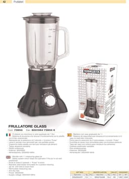 Keukenmachine - Mixer - Smoothies Maken - Glazen Kan - 1 Liter Capaciteit - Zwart — thumbnail 2