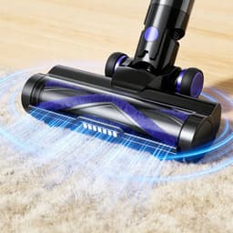 Draadloze Stofzuiger - HandStofzuiger - Stofzuiger - 550W - 11-21KPa - Paars - 2600mAh - 3 Standen - Krachtig maar Stil - 8-traps filtratie- Met LED-scherm & Anti-klit Technologie - Met Multifunctionele accessoires — thumbnail 2