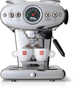 illy X1 Anniversary Koffiemachine – ESE koffiepads & Gemalen Koffie – Chroom - RVS - Iconisch Design – Met Stoompijp — thumbnail 1