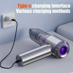 DIMICO - 2-in-1 autostofzuiger met blaasfunctie - Handstofzuiger - 6000 mAh - Mini stofzuiger draadloos - Interieur reiniger — thumbnail 4