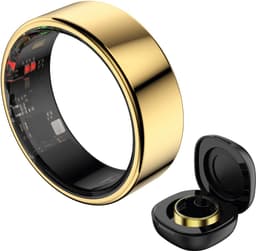 HAALE II Smart Ring met Oplaadcase - Gold - Size 8 — thumbnail 1