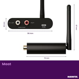 Marmitek WS400 draadloze audio zender en ontvanger voor subwoofer (LFE) - Draadloos audio — thumbnail 3