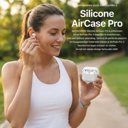 DECODED Siliconen AirPods Hoesje - Geschikt voor AirPods Pro 3 - Soft Touch Silicone - Ondersteund Draadloos Opladen - Valbescherming - Transparant — thumbnail 4