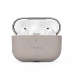 DECODED Leren Hoesje voor AirPods Pro 3 - Airpods Pro 3 Case - Premium ECCO-leer - Geschikt voor Magsafe - Draadloos Oplaadbaar - Indicatie Lampje - Krasbestendig - Beige — thumbnail 1