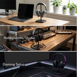 Purepeak Koptelefoon Houder - Headset Stand - Gaming accesoires - Zwart — thumbnail 3