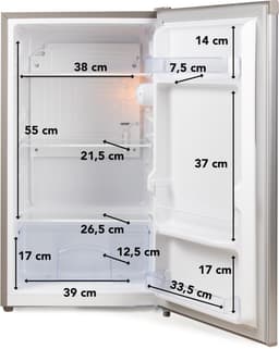 PRIMO PR122FR Koelkast tafelmodel - 88L - E - Zilver — thumbnail 4