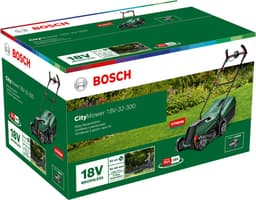 Bosch CityMower 18V-32-300 Accu grasmaaier - Met 18 V - 5Ah accu en lader - Maaibreedte: 32 cm — thumbnail 3