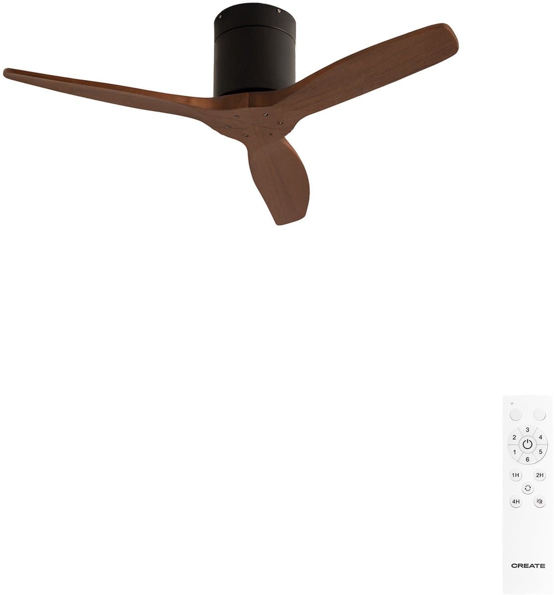 CREATE - Stille 40W plafondventilator met technische ABS bladen in verschillende maten - S - Geen licht - Afstandsbediening - WIND CALM — afbeelding 1