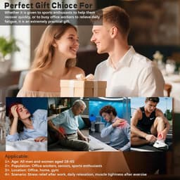 Massagepistool - 12 massagekoppen voor diepe weefselmassage - Geschikt voor rug, schouders en benen - 9 intensiteitsniveaus - Lange batterijduur (zwart) — thumbnail 4