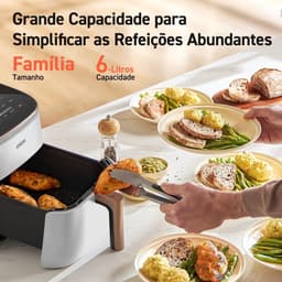 Grote Heteluchtfriteuse 6L Wit - Sneller en Energiezuiniger Frituren — thumbnail 5