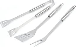 BBQ Accessoires Set 18-delig – Luxe RVS Barbecue Gereedschap met Draagtas -Barbecue Accessoires - Complete Grill Set met Spatel, Vleesmes, Vleesvork, Spiesen & Maïshouders — thumbnail 4